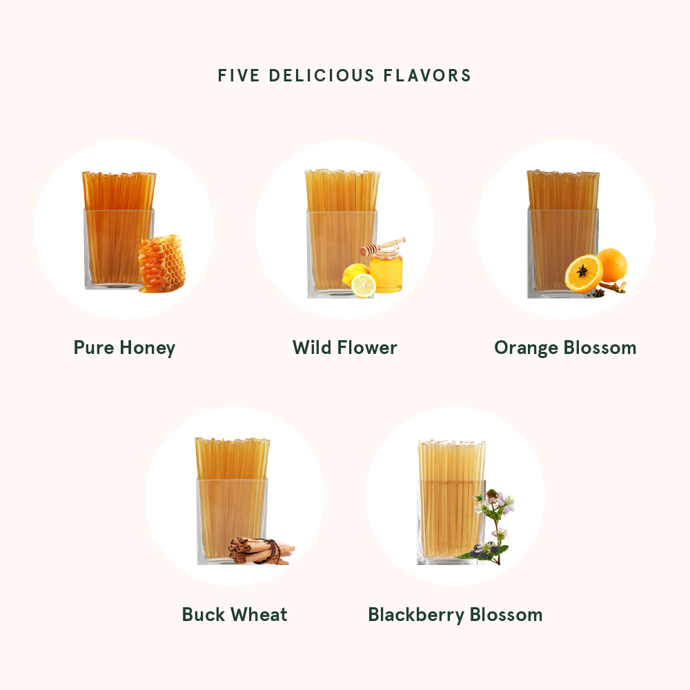 Wildflower Honey Stick Variety Pack