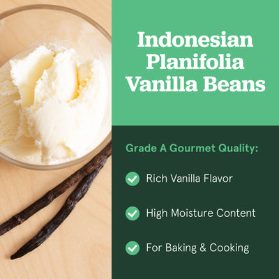 Planifolia Grade A Moist Vanilla Beans